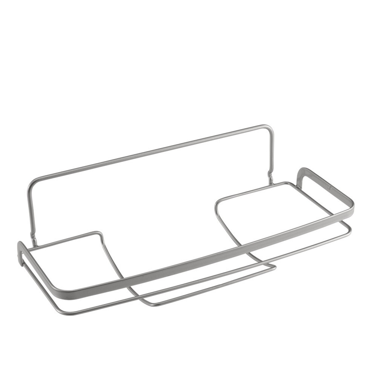 Suport pentru prosoape de bucatarie Eureka!, Metaltex, 33x15x11 cm, metal/ invelis din polytherm, argintiu - imagine 3